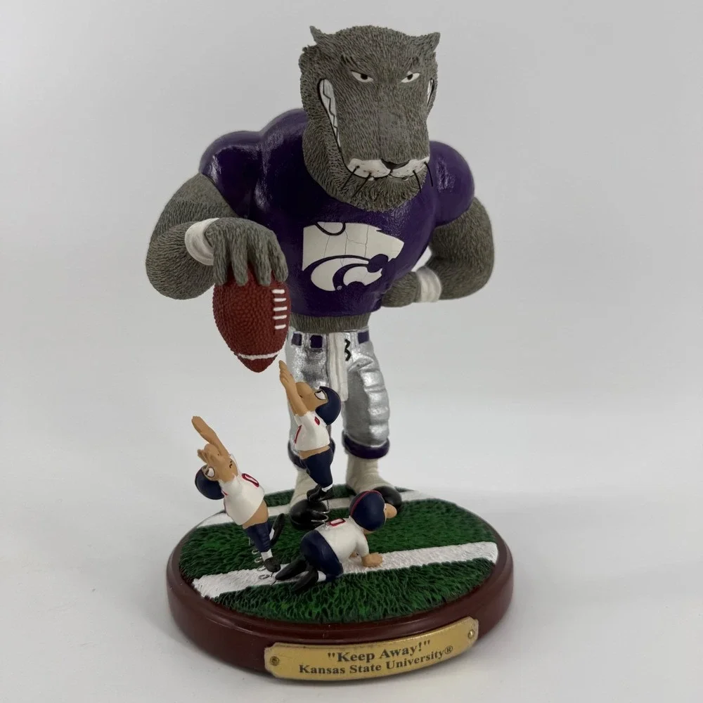 Kansas State University‎ Willie the Wildcat Bobblehead Figurine  Limited Ed 2004